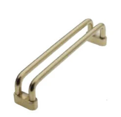 Liberty 3-3/4" Solid Brass Rail Style Pull Polished Lacquer Brass