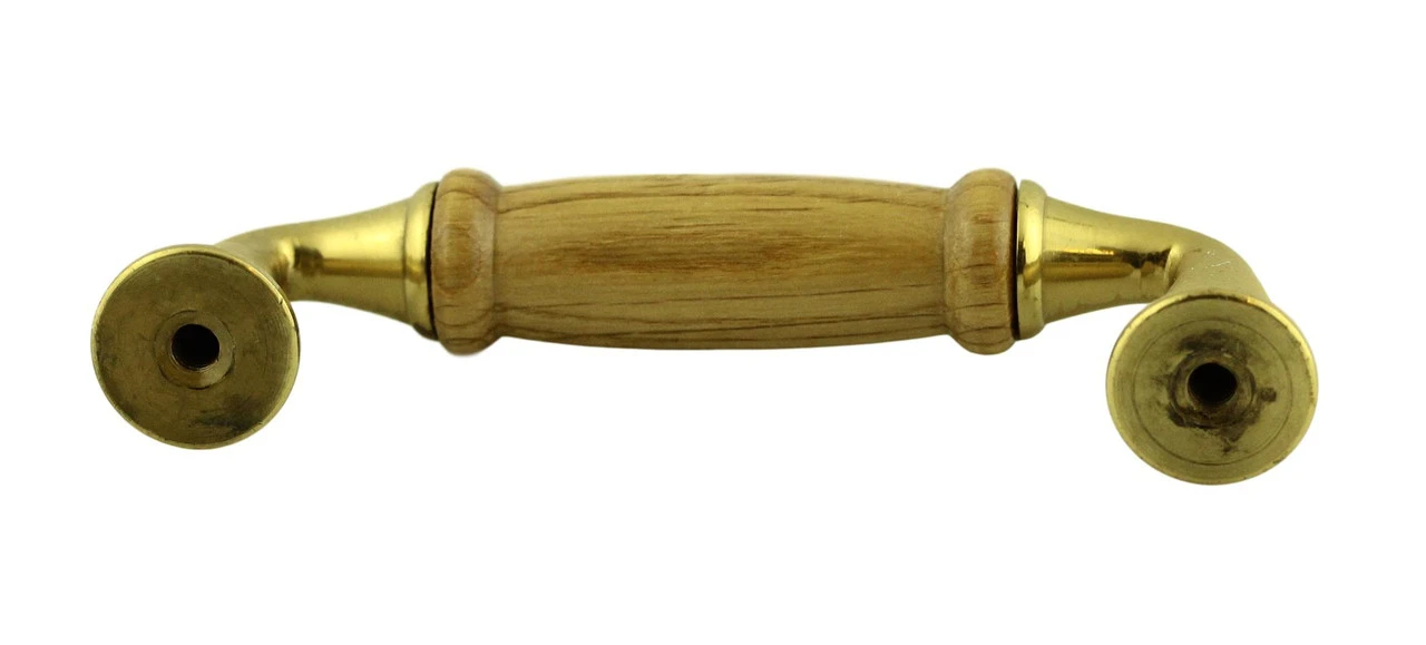 Amerock 3" Solid Oak Insert Pull Solid Brass 2 Amerock 3" Solid Oak Insert Pull Solid Brass - Image 2
