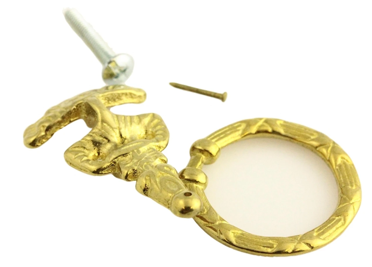 1-1/4" Federal Style Ring Pull Solid Brass 3 1-1/4" Federal Style Ring Pull Solid Brass - Image 3