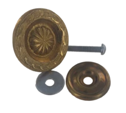 1-3/8" Sheraton Style Knob Cast Brass -D'Lawless Hardware Shop solid brass knob 58927.1691511597