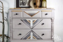 Liberty 1" Modern Geometric Knob Flat Black -D'Lawless Hardware Shop southwestern dresser geo knobs 1 91971.1657640556