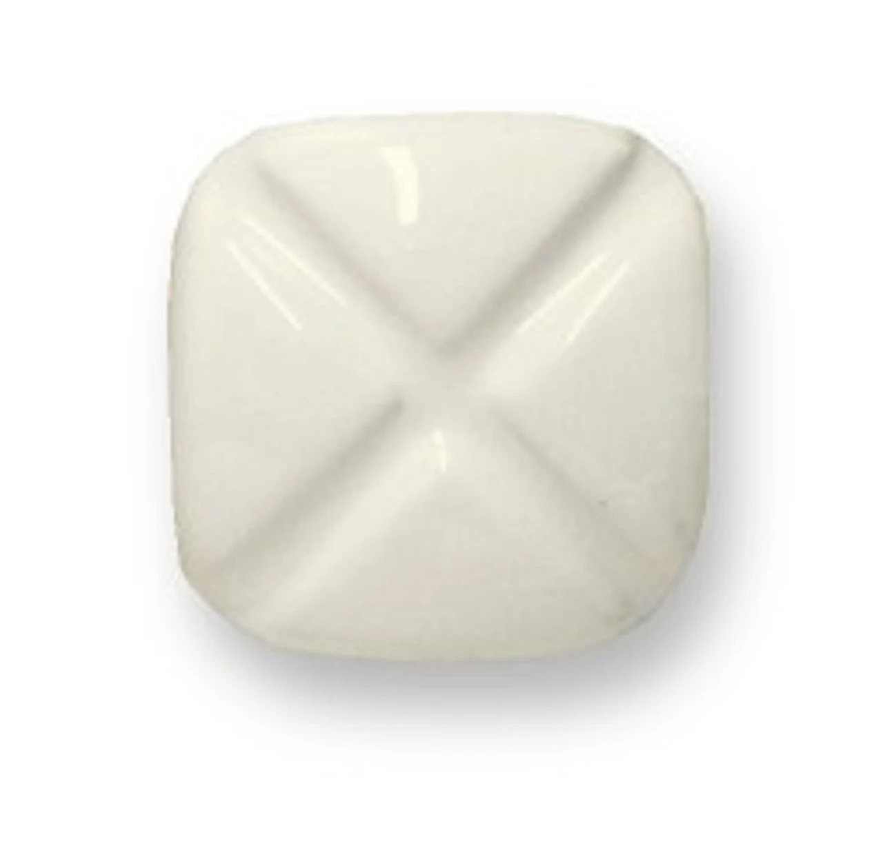 Liberty 1-7/16" Square Quadrant Knob White Ceramic With Chrome 1 Liberty 1-7/16" Square Quadrant Knob White Ceramic With Chrome