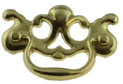 2-1/2" Stationary Bail Pull Polished Brass