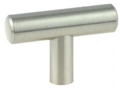 1-3/4" Steel Bar "T" Knob Satin Nickel