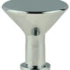 Flat Top 3/16" Chrome Mounting Base For Knob And Pull Making