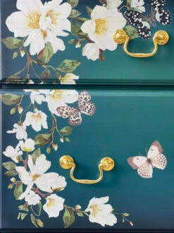 3" Swan Neck Bail Pull With Rosette - Solid Brass -D'Lawless Hardware Shop swan neck close up 47308.1653404568