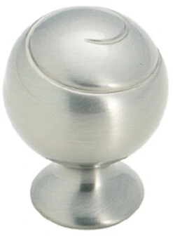 Amerock 1-1/8" Spiral Ball Knob Satin Nickel