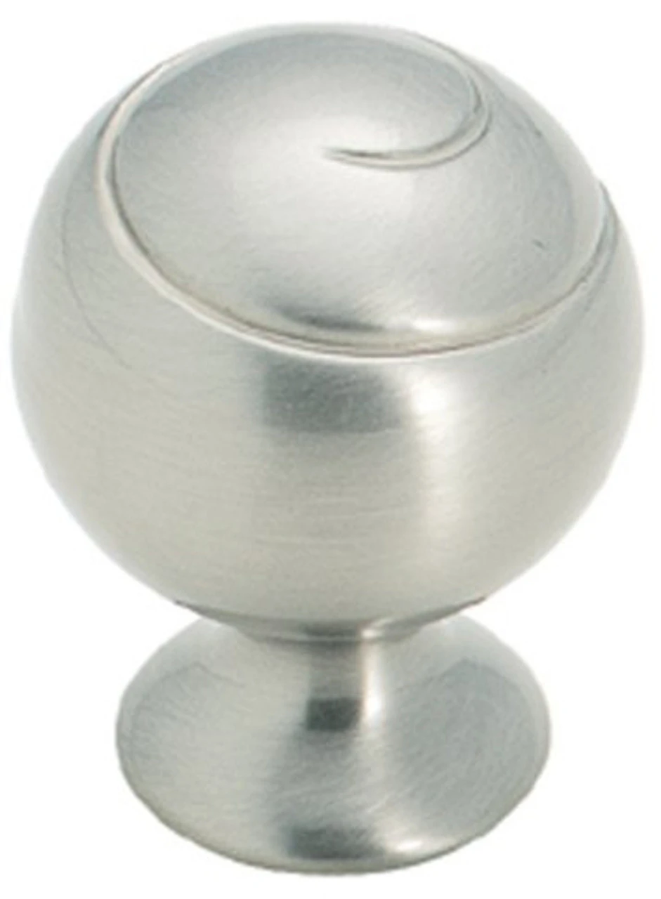 Amerock 1-1/8" Spiral Ball Knob Satin Nickel 1 Amerock 1-1/8" Spiral Ball Knob Satin Nickel