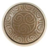 Liberty 1-5/8" Cloisonne Tribal Pattern Knob Taupe With Brushed Satin Pewter