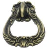 1-1/2" Baroque Tear Drop Pull Antique English