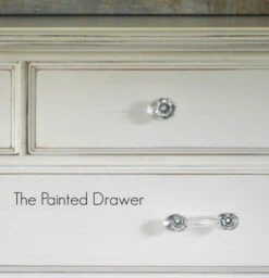3" Octagon Glass Pull Clear With Oil Rubbed Bronze -D'Lawless Hardware Shop the painted drawer 1 30212.1646847437