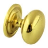 Liberty AS-IS 1-3/8" Tidemore Knob With Wide Base Solid Polished Brass
