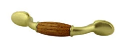 Liberty 3" Traditional Wood Insert Pull Bright Brass
