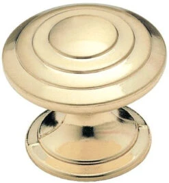 Amerock 1-1/4" True Elegance Calm Pond Knob Sterling Brass