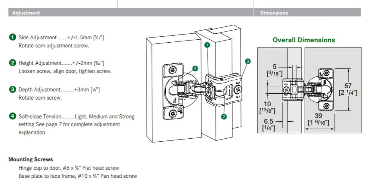 Tub Of 24 Soft Close 1-1/4" Overlay Grass USA Concealed Hinge H1531SL-NP-B 8 Tub Of 24 Soft Close 1-1/4" Overlay Grass USA Concealed Hinge H1531SL-NP-B - Image 8