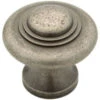 Liberty 1-1/3" Avante Knob Tumbled Pewter
