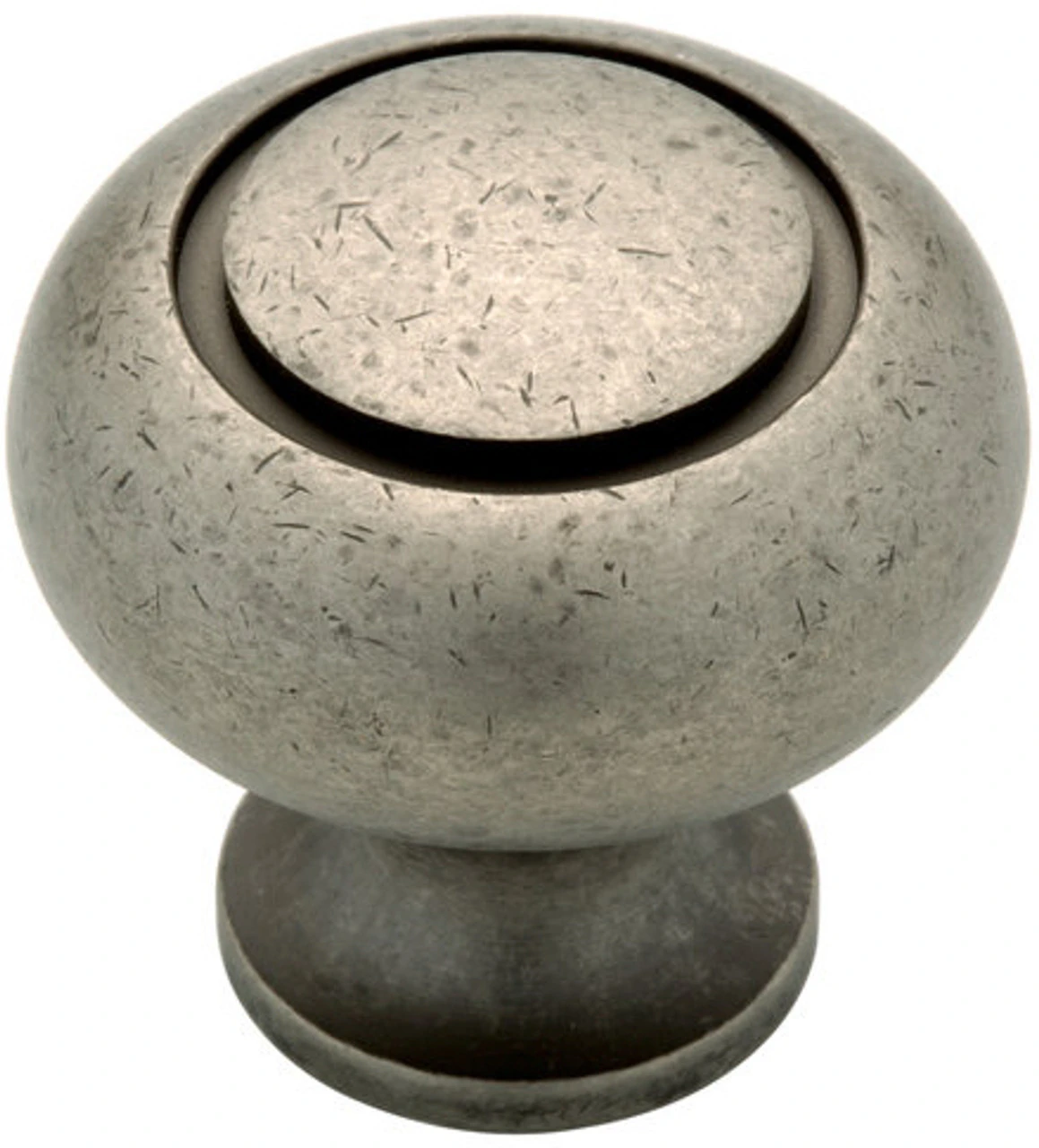 Liberty 1-3/16" Grooved Knob Tumbled Pewter 1 Liberty 1-3/16" Grooved Knob Tumbled Pewter