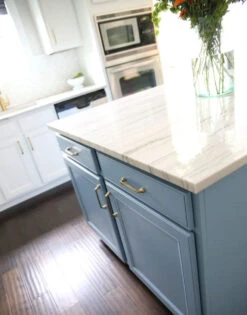 Liberty 5" North Hampton Octagon Pull Soft Brass -D'Lawless Hardware Shop two tone kitchen hardware 1 51219.1645220141