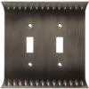 Brainerd - Wadsworth - Heirloom Silver Double Switch Plate - W30334-904-U
