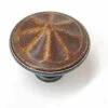 1-3/8" Umber Spokes Knob With Antique Pewter