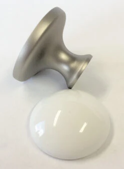 Unassembled Knob Maker Base & White Ceramic Insert - 34mm -D'Lawless Hardware Shop unassembled knob maker base white ceramic insert 34mm 4 29959.1660581769