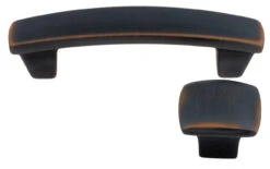 1-1/4" Square Knob Venetian Bronze With Copper Highlights -D'Lawless Hardware Shop venetian bronze square knob 1 dl p2812 13 03816.1641921028