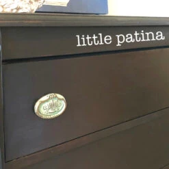 2-3/8" Oval Bail Pull With Decorative Crown Center Verdigris 8 2-3/8" Oval Bail Pull With Decorative Crown Center Verdigris -D'Lawless Hardware Shop verdigris bail pulls on dresser 1 34454.1658513961