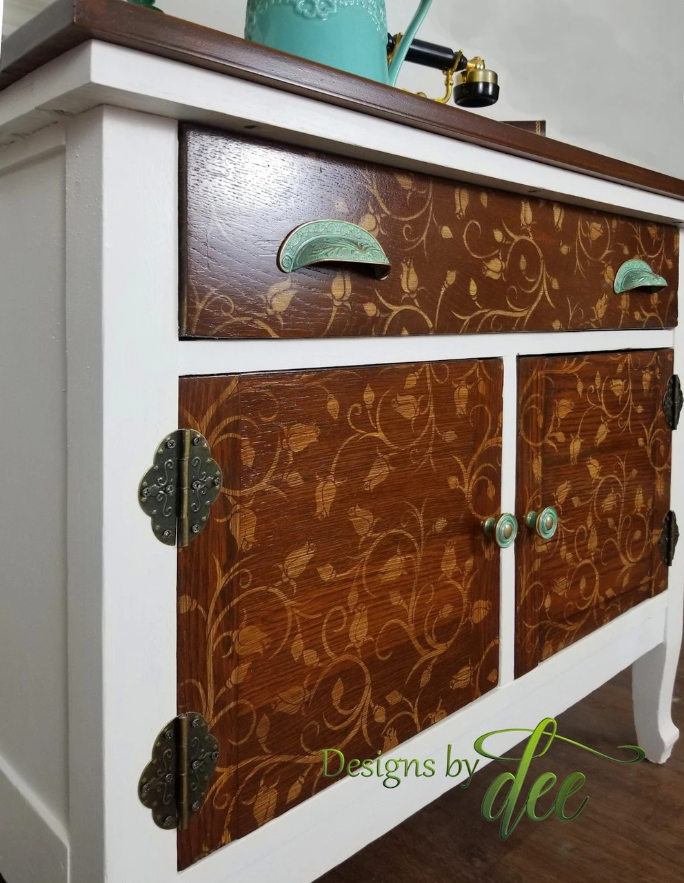 1-1/4" Center Peak With Two Rings Knob Verdigris 5 1-1/4" Center Peak With Two Rings Knob Verdigris - Image 5