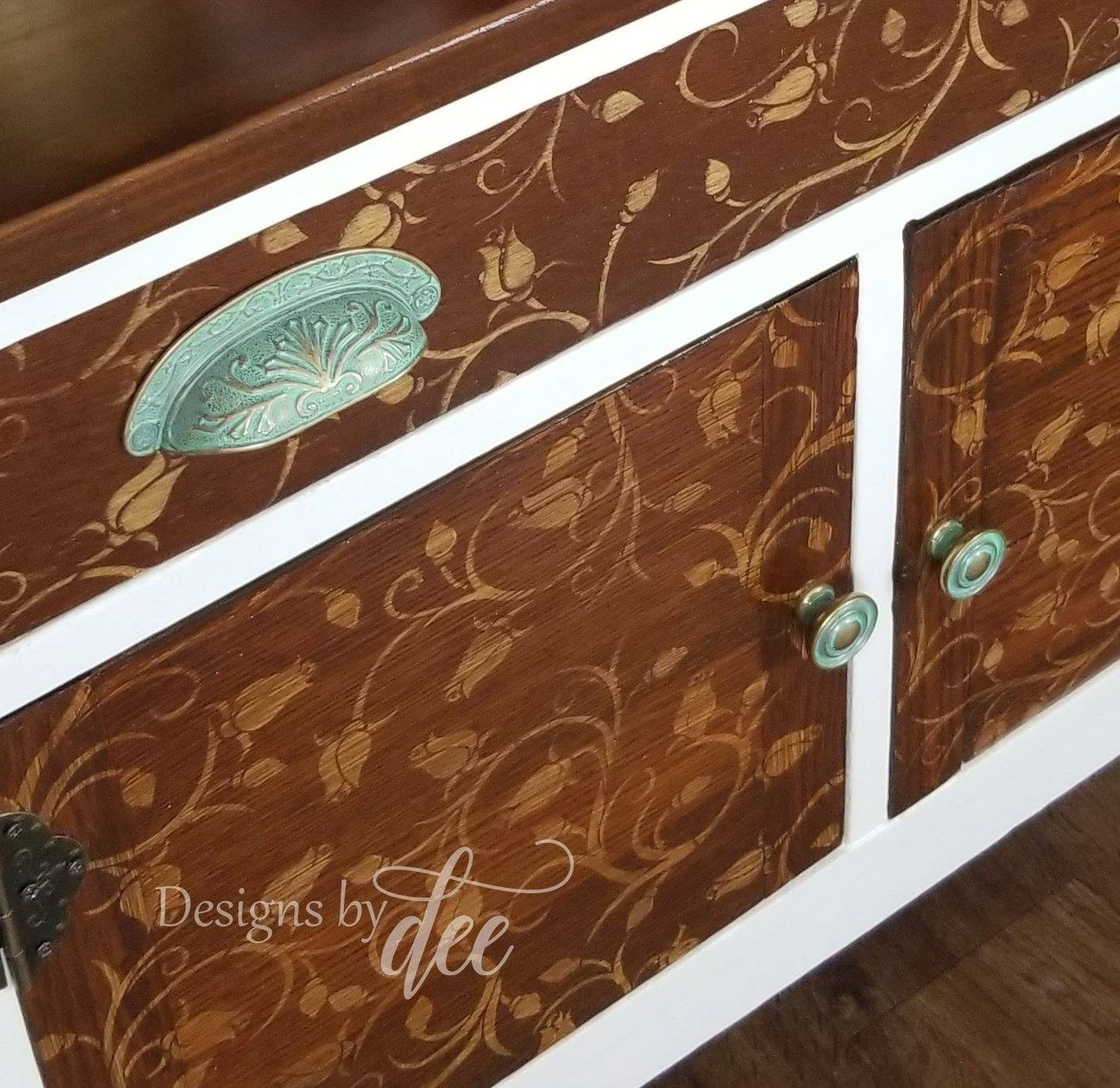 2-1/2" Baroque Scroll Work Design Cup Pull Verdigris 11 2-1/2" Baroque Scroll Work Design Cup Pull Verdigris - Image 11