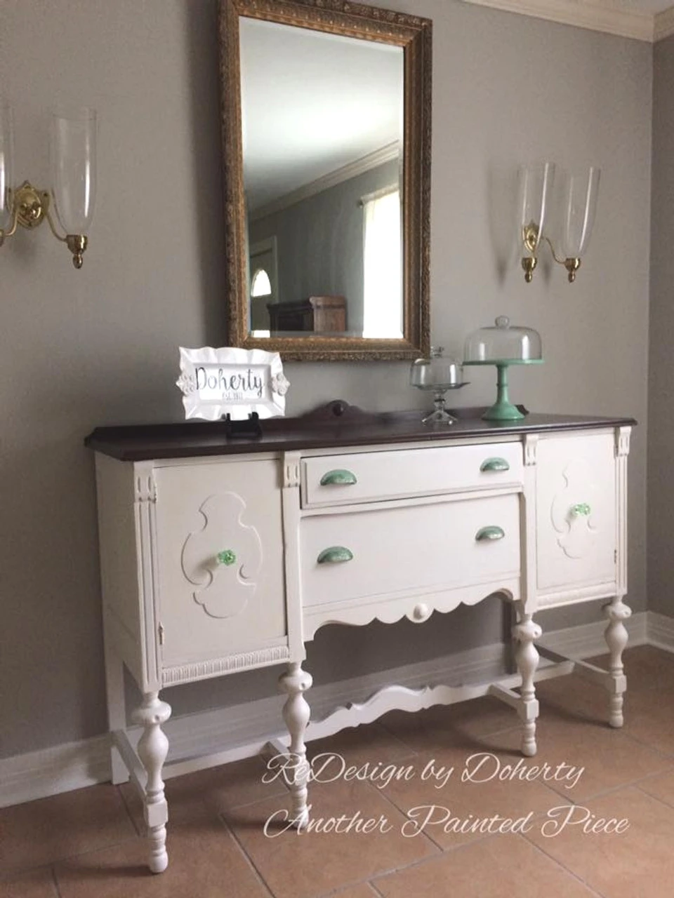 2-1/2" Baroque Scroll Work Design Cup Pull Verdigris 4 2-1/2" Baroque Scroll Work Design Cup Pull Verdigris - Image 4