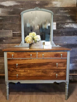 2-3/4" Decorative Rosette Single Mount Drop Pull Antique Verdigris -D'Lawless Hardware Shop verdigris hardware on dresser 1 00151.1658513855