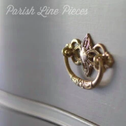 3" Victorian Clover Design Bail Pull Solid Brass -D'Lawless Hardware Shop victorian cast brass bail pull 1 83145.1646770098