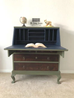 1-3/8" Vintage Federal Style Ring Pull Antique Brass -D'Lawless Hardware Shop vintage style secretary with drop pulls 1 10342.1645031151