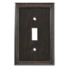 Ruston Single Switch Wall Plate Venetian Bronze