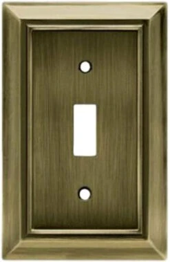 Brainerd - Architectural Decorative Single Switch - Antique Brass - W10087-AB-U
