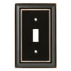 Architectural Single Switch Plate Oil Rubbed Bronze W10087-OB-UP