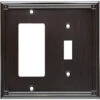 Brainerd - Ruston Single Switch / GFCI Cover Plate - Venetian Bronze - W20194-VBR-CP