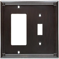 Brainerd - Ruston Single Switch / GFCI Cover Plate - Venetian Bronze - W20194-VBR-CP