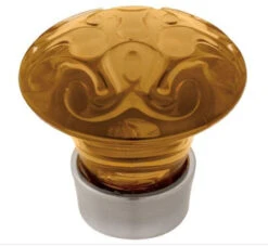 Liberty 1-1/2" Water Colours Acrylic Scroll Knob Amber