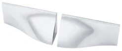Liberty 1-1/4" Geometrics Collection Left And Right Waterfall Cup Pulls Polished Chrome