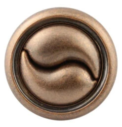 Amerock 1-1/4" Ying-Yang Knob Weathered Copper -D'Lawless Hardware Shop weathered copper ying yang or celtic wave knob 1 1 4 am bp19255 wc 23 09531.1643133983
