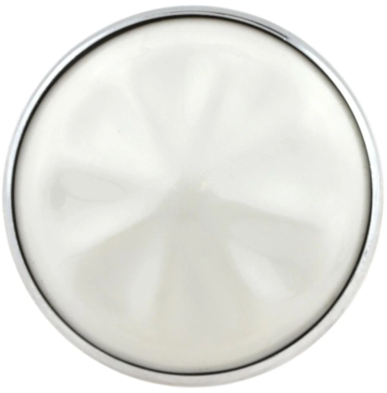 Liberty 1-7/16" Ceramic Knob White With Chrome Base 2 Liberty 1-7/16" Ceramic Knob White With Chrome Base - Image 2