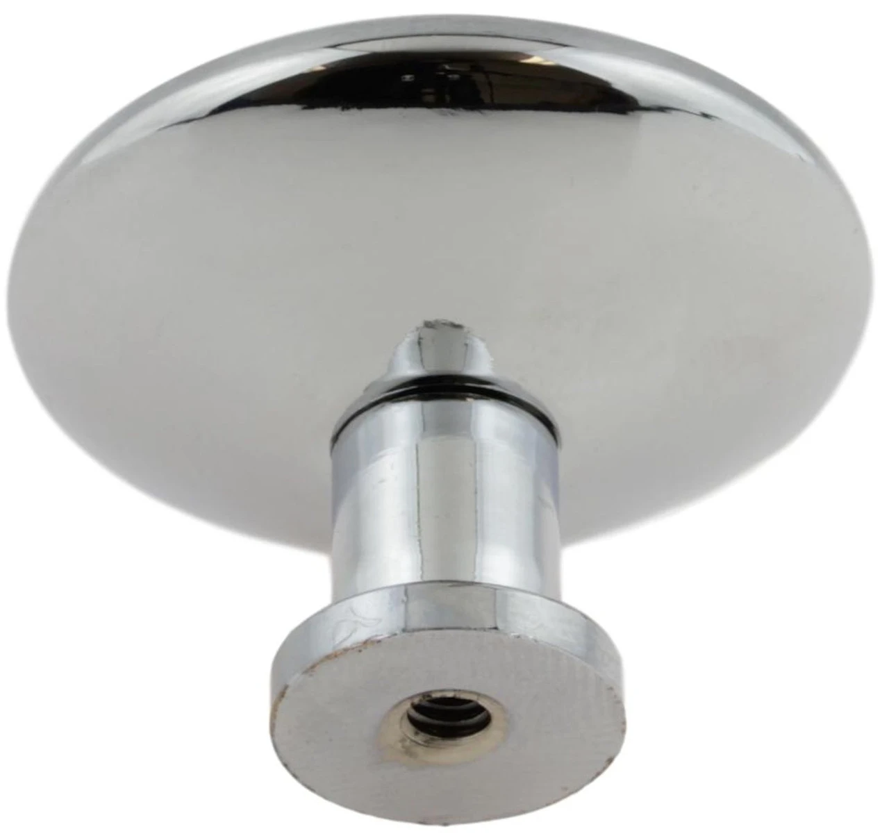 Liberty 1-7/16" Ceramic Knob White With Chrome Base 3 Liberty 1-7/16" Ceramic Knob White With Chrome Base - Image 3