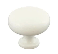 Liberty 1-1/4" Simple Die Cast Knob Gloss White -D'Lawless Hardware Shop white diecast knob 11 47137.1642696108