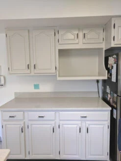 Liberty 3" Black Ceramic Center Pull Brushed Pewter -D'Lawless Hardware Shop white kitchen makeover 15 79132.1646947911