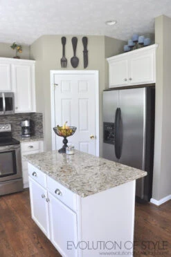 Liberty 1-3/4" Oversized Wide Base Knob Satin Nickel -D'Lawless Hardware Shop white kitchen makeover ideas 1 18412.1657829689