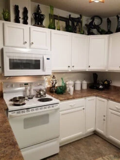 Liberty 1-1/4" Ball Knob Clear Glass With Polished Nickel Base -D'Lawless Hardware Shop white kitchen with glass knobs 1 52993.1684161238