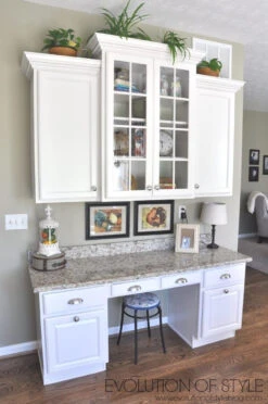 Liberty 1-3/4" Oversized Wide Base Knob Satin Nickel -D'Lawless Hardware Shop white kitchen with satin nickel hardware 1 78105.1657829689