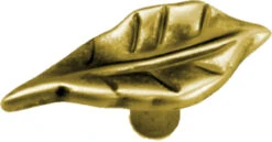 2" Windsor Leaf Design Knob Antique English