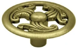 Liberty 1-7/16" Wing Design Knob Antique Brass